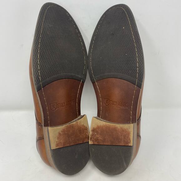Stacy Adams Faulkner Cognac Oxford Dress Shoes Mens Size 8.5 - Picture 8 of 8